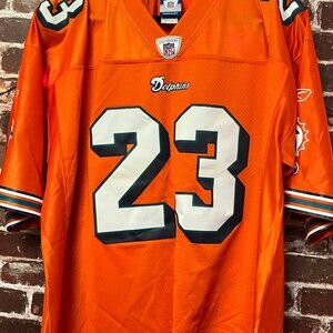Rare Miami Dolphins Ronnie Brown #23 Reebok On-Field Orange Alternate Jersey - X